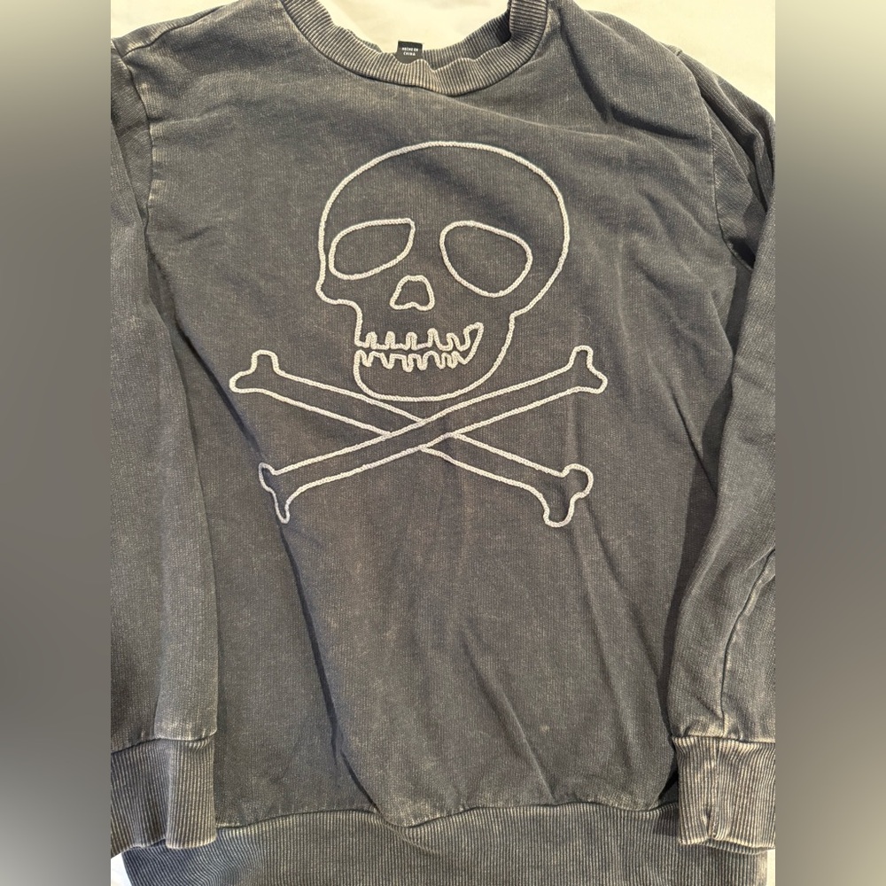 Art Class Skull & Bones Charcoal Sweatshirt